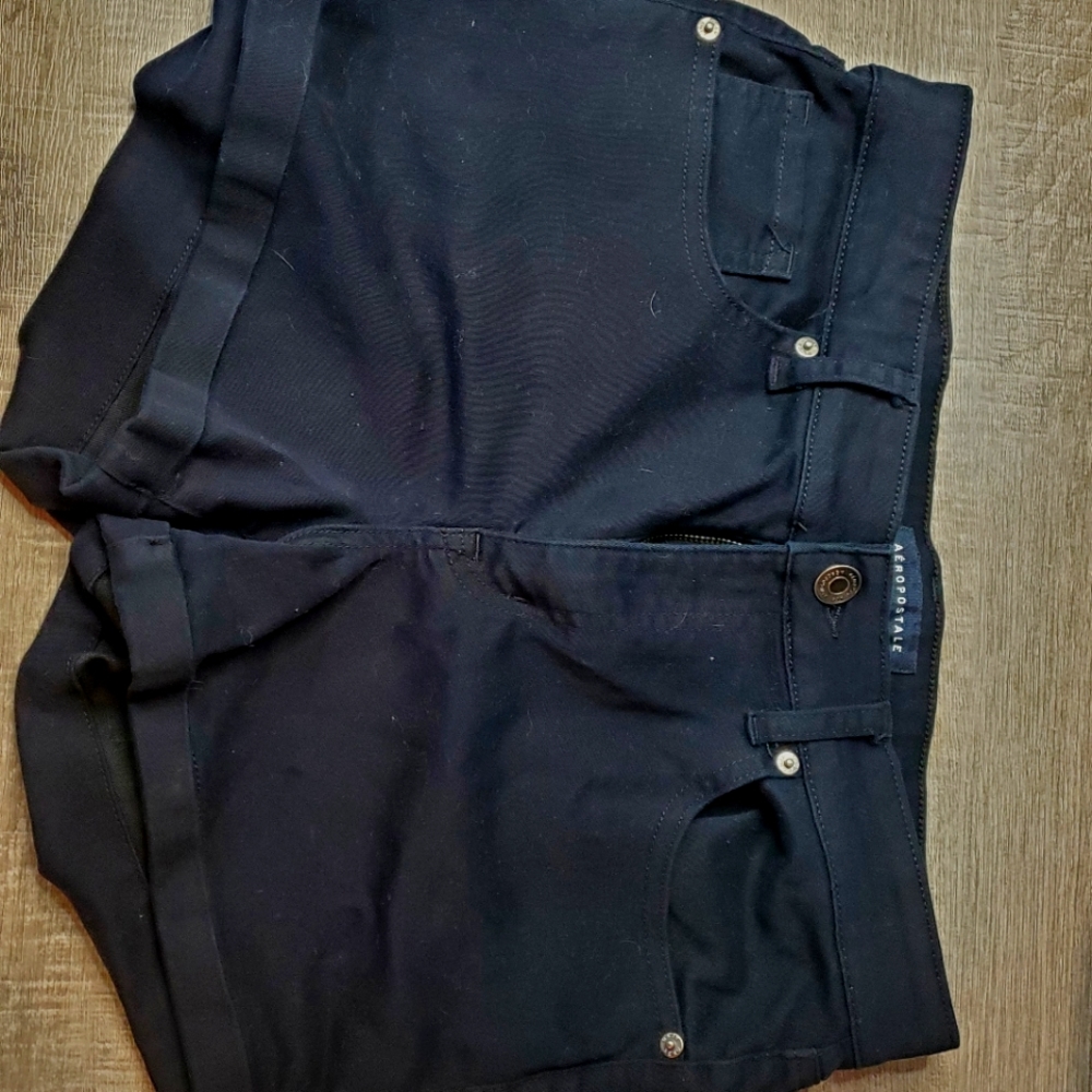 Black aeropostal  High rise black shorts